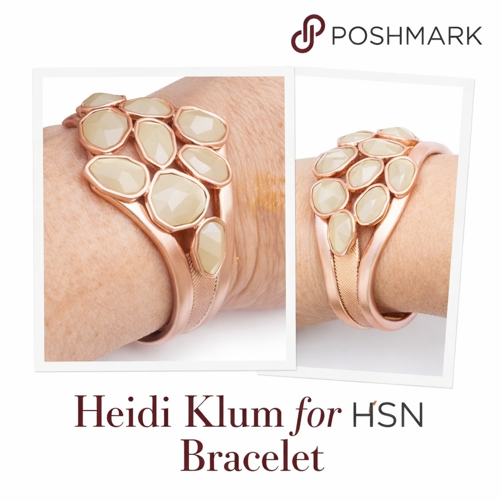 Heidi Klum rosegold clamper‎ bracelet